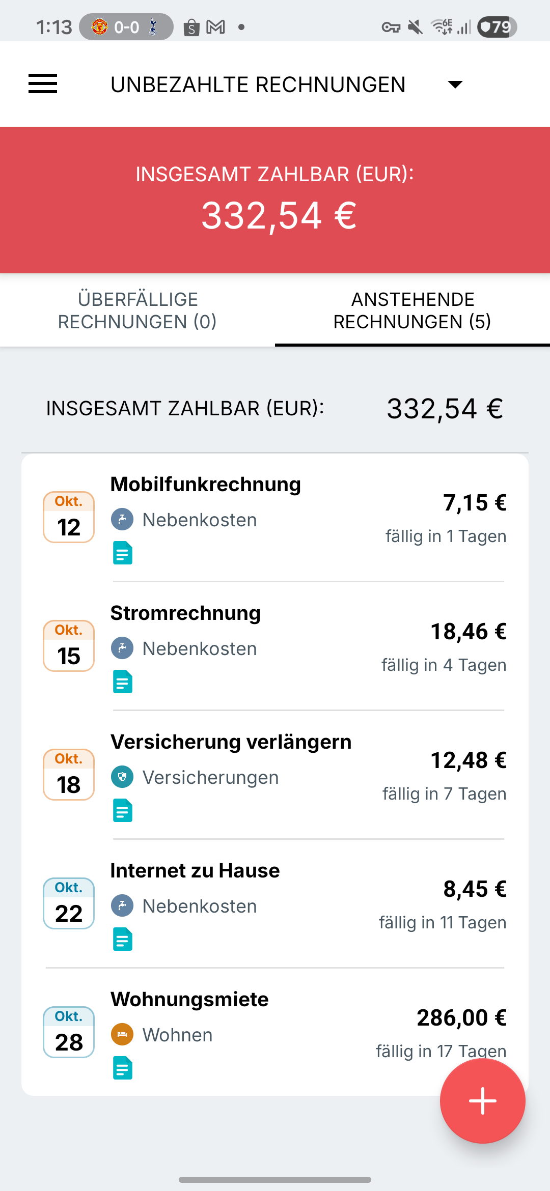 Samsung-Erinnerungsansicht