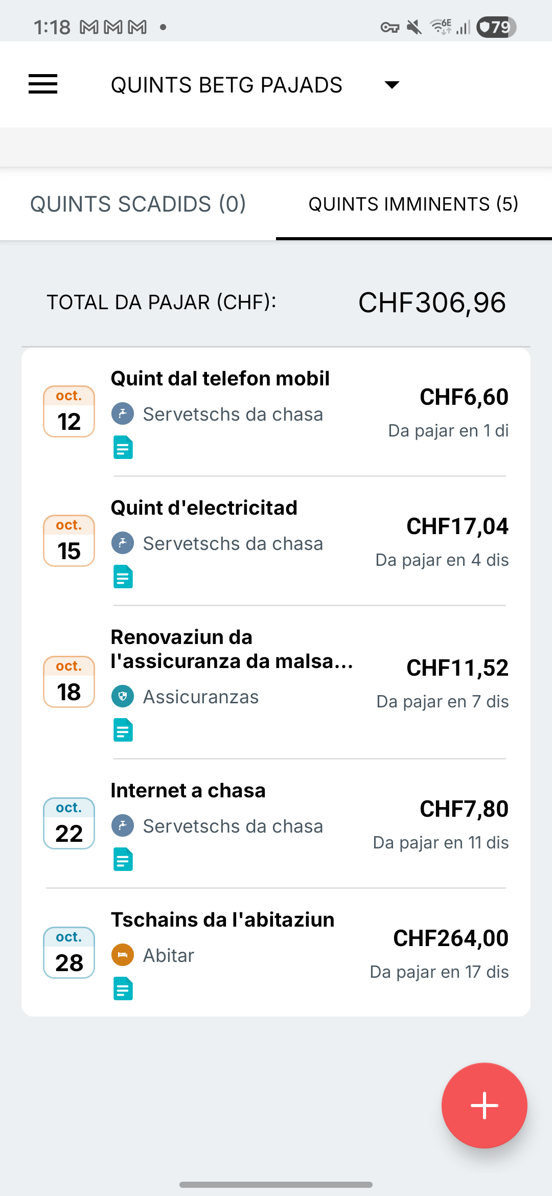 Maletg da promemorias per quints Expense IQ